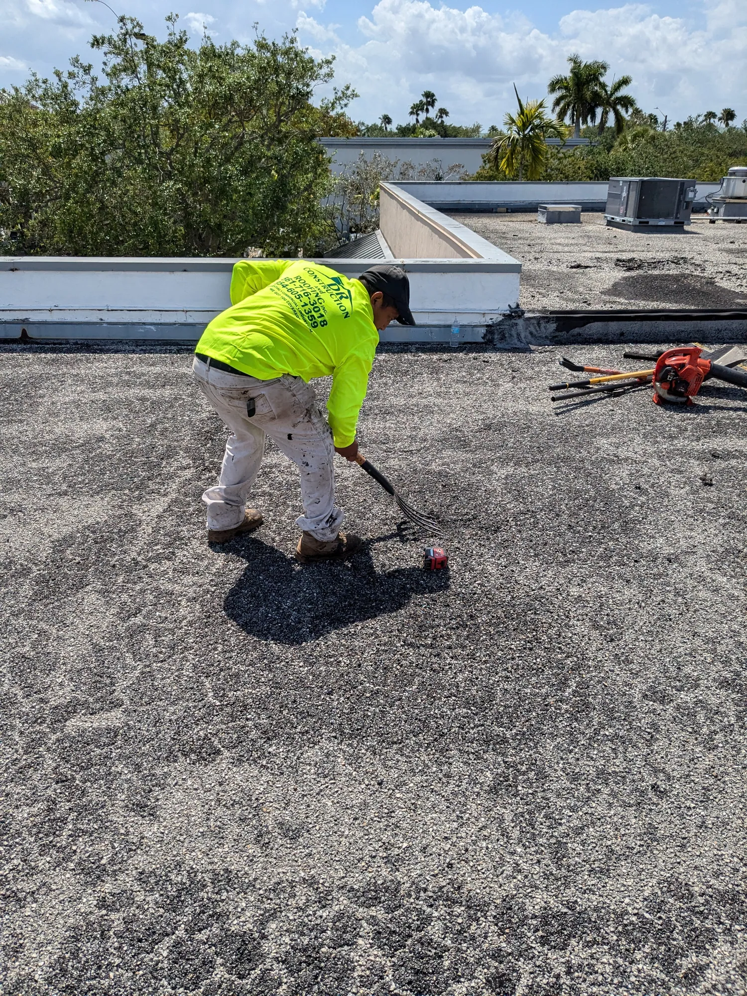 Commercial roof repair in South Florida by DR Construction & Roofing in South Florida