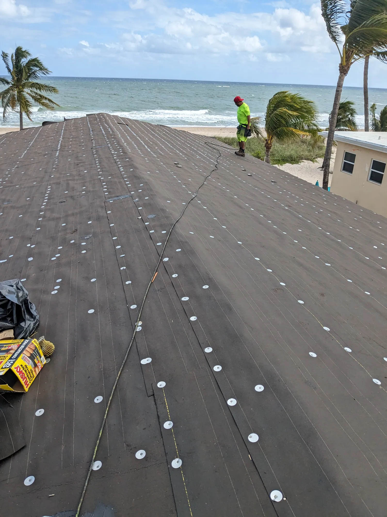 Standing seam metal roof by DR Construction & Roofing in South Florida