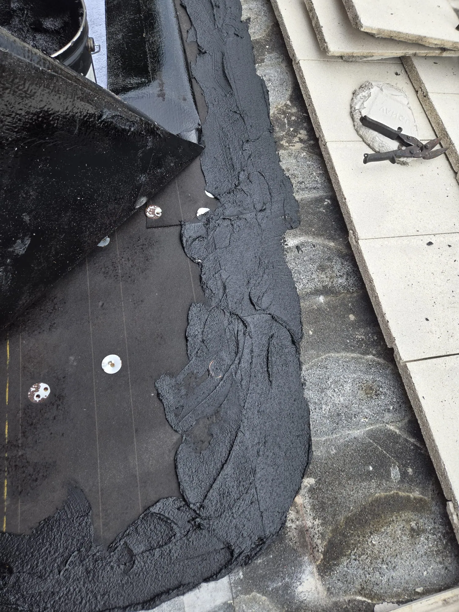 Residential tile roof repair by DR Construction & Roofing in South Florida